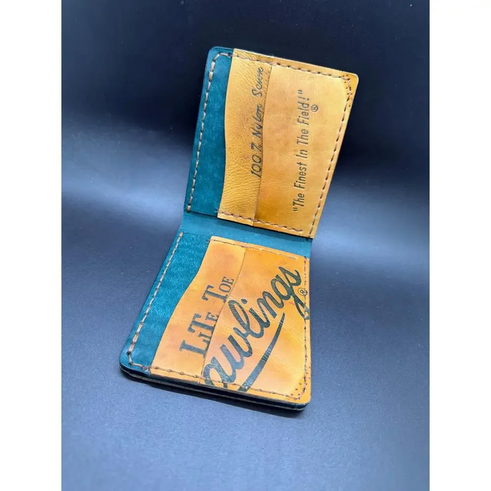 Handmade Baseball Glove Leather Wallet – Minimalist & Versatile